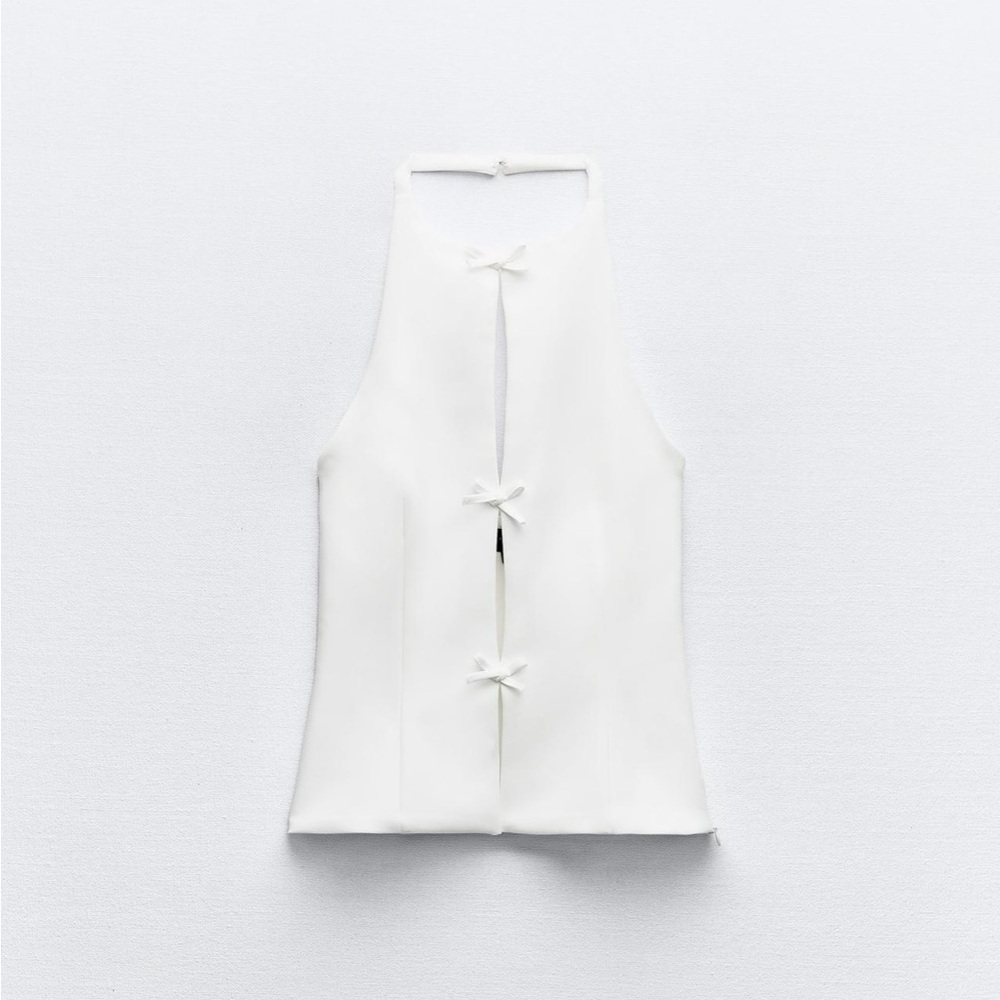 NWT Zara halter top with bows